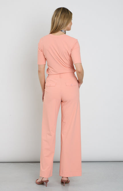 Mi Piace Heavy Travel Broek Peach Amber 202831A Stretchshop.nl