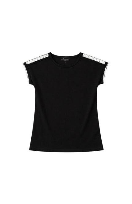 Elvira Casuals Top Lianne Black Stretchshop.nl
