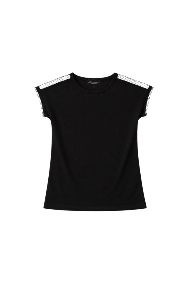 Elvira Casuals Top Lianne Black Stretchshop.nl