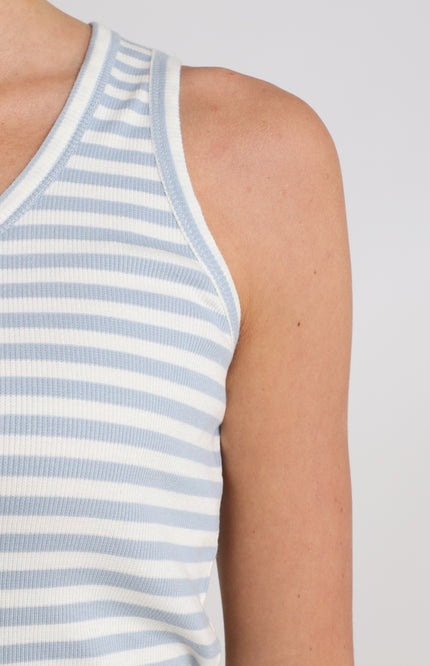 Nukus Singlet Steffie Offwhite Cloudy NKS01169 Stretchshop.nl