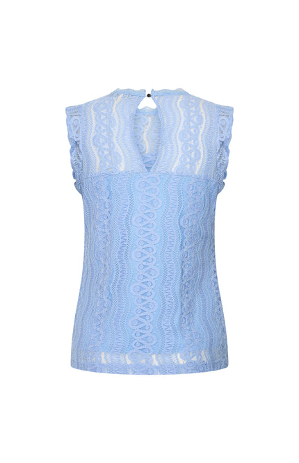 Mi Piace Travel Top Kant Lavender Blue 202486 Stretchshop.nl