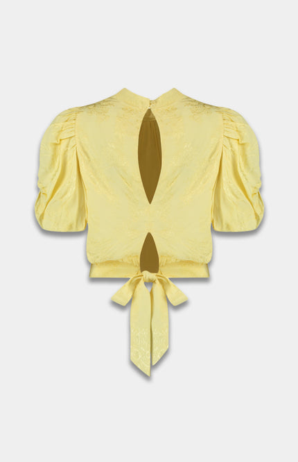 Harper & Yve Top Macey Butter Yellow SS6P407 Stretchshop.nl