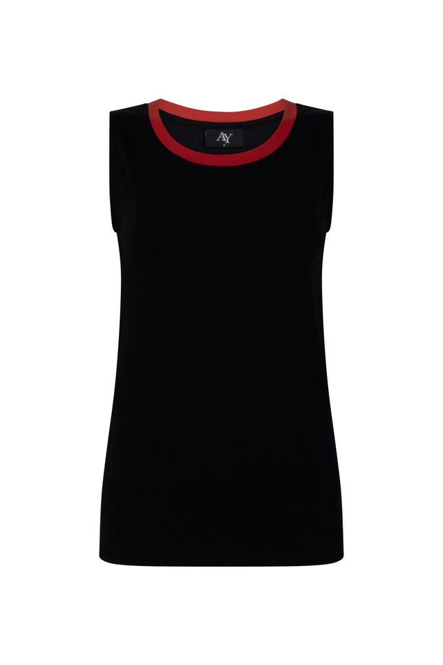 Travel Top Pippa Black Red A26