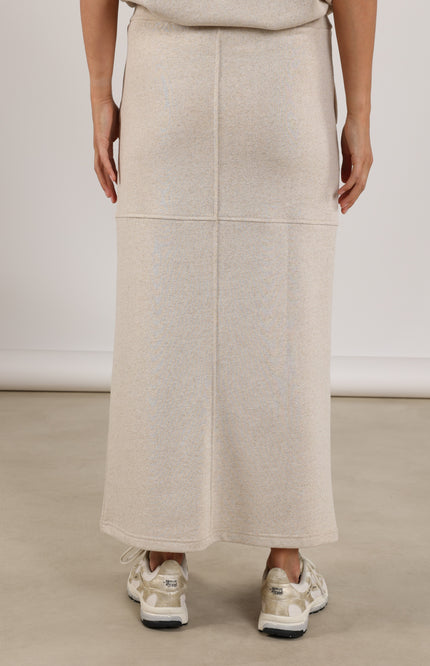 Nukus Rok Maartje Lurex Sand NKS10028 Stretchshop.nl