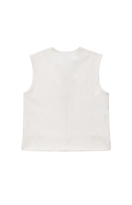 Elvira Casuals Gilet Cato Offwhite Stretchshop.nl