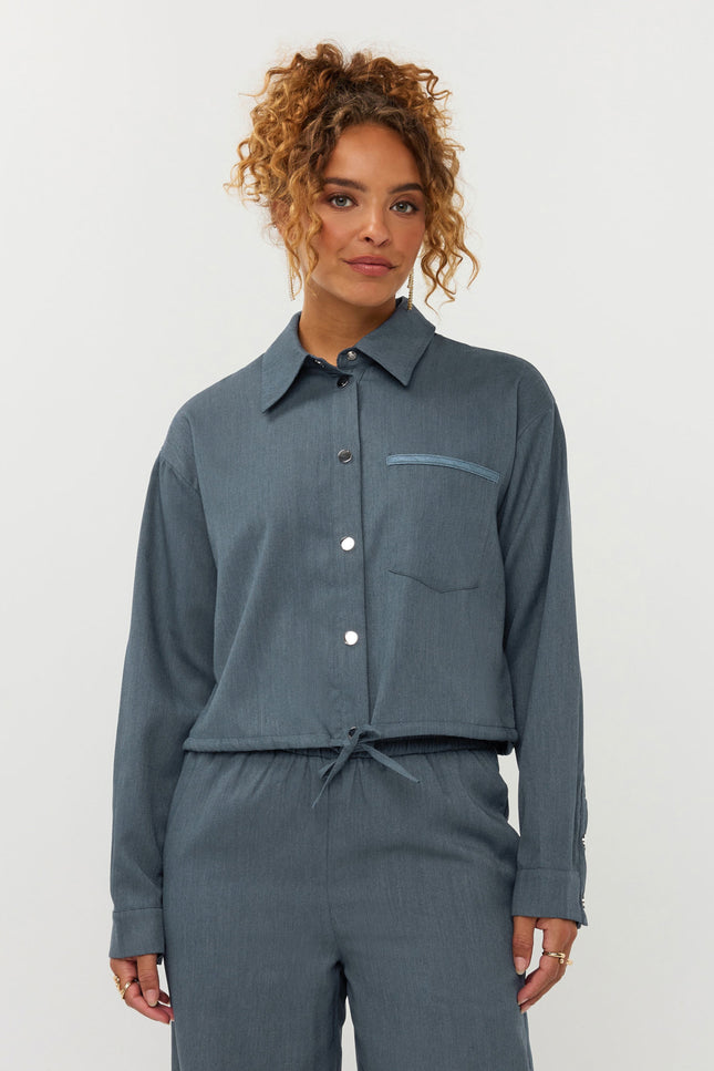 Blouse Kess Denim Blue