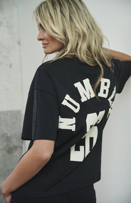 T-Shirt Kailey Black Offwhite A26