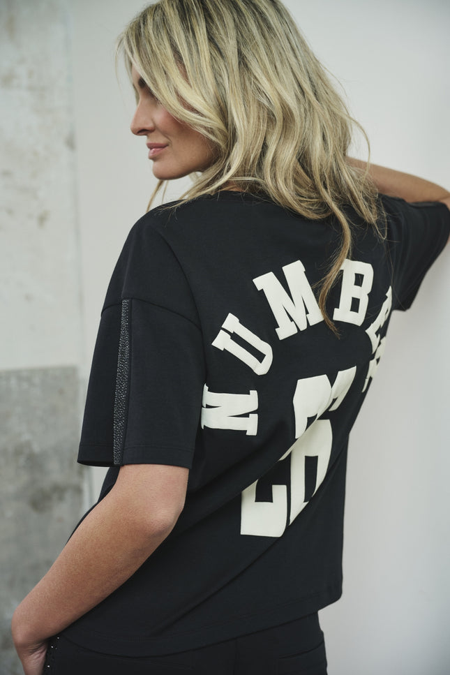 T-Shirt Kailey Black Offwhite A26
