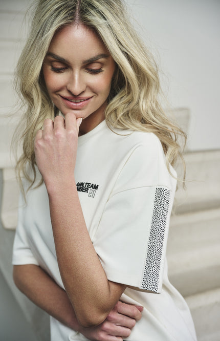T-Shirt Kailey Offwhite Black A26