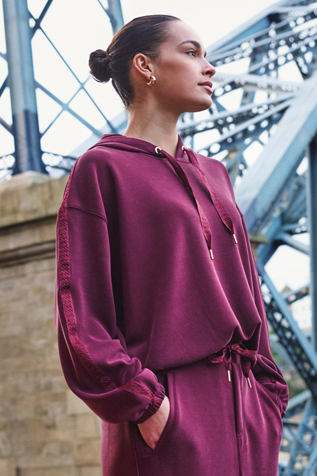 Sweater Monogram Modal Merlot F26.05509