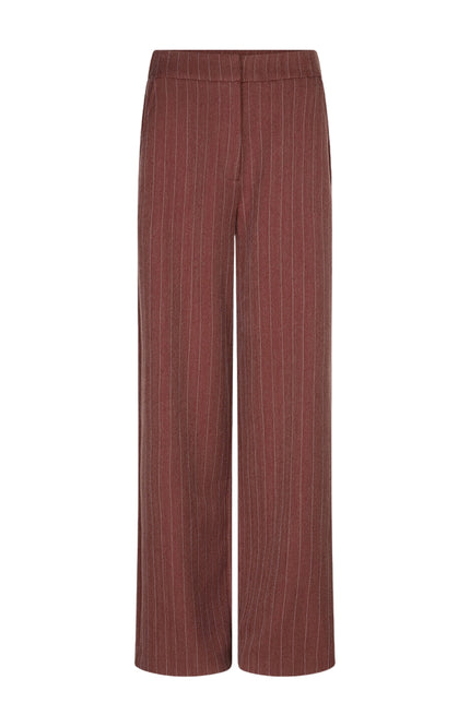 Broek Wide Herringbone Merlot F26.10511