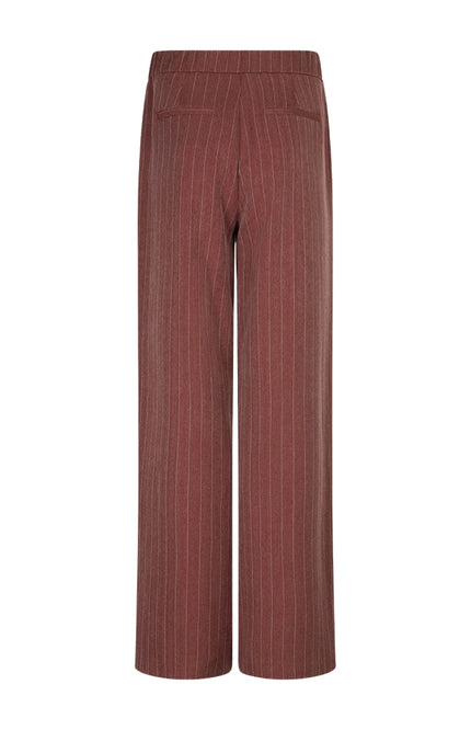 Broek Wide Herringbone Merlot F26.10511