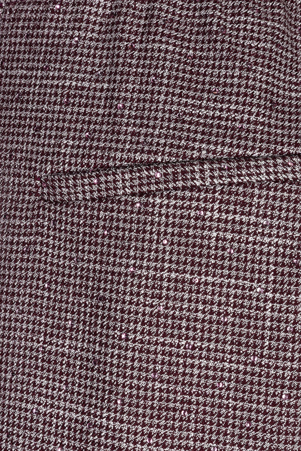 Elegante Merlot broek van EsQualo met strass details, modieus en comfortabel voor elke gelegenheid.