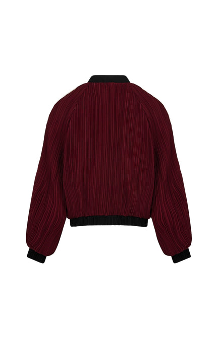 Jacket Bomber Plisse Merlot F26.28500
