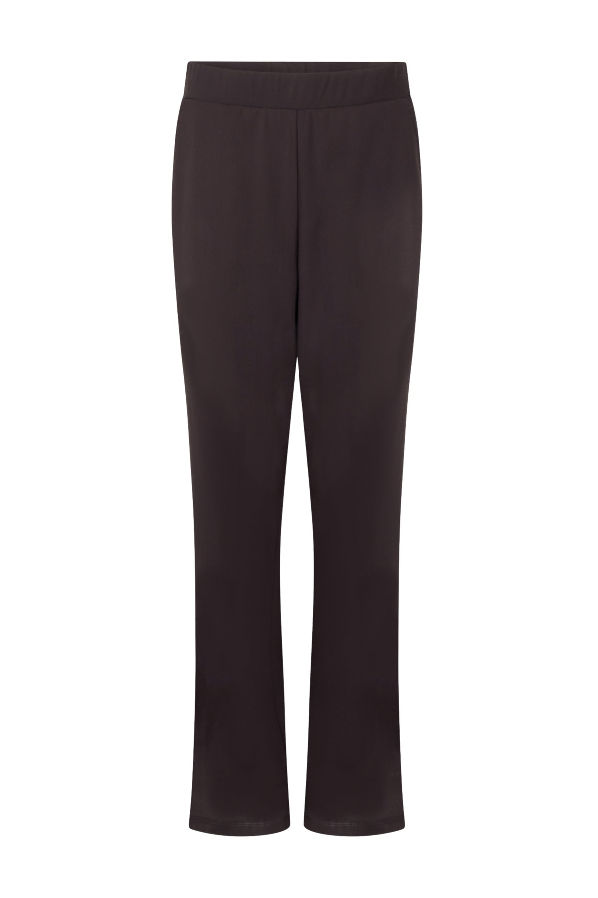 Zoso Travel Broek Rosan Espresso 264, casual damesbroek van stevig materiaal, in een warme espresso kleur.