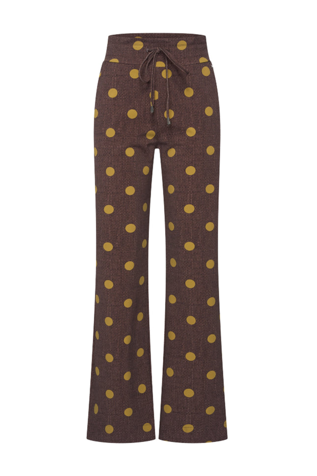 Heavy Travel Broek Dot Structure Mahogany 202136