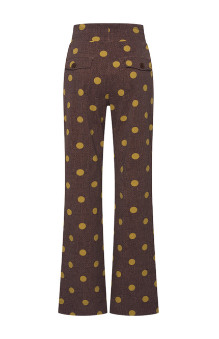 Heavy Travel Broek Dot Structure Mahogany 202136