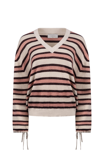 Trui Kim Stripe Sand Rose NKF03054