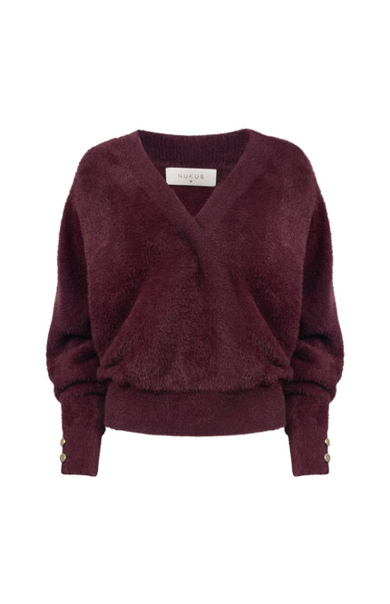 Trui Beau Wrap Cherry NKF03081
