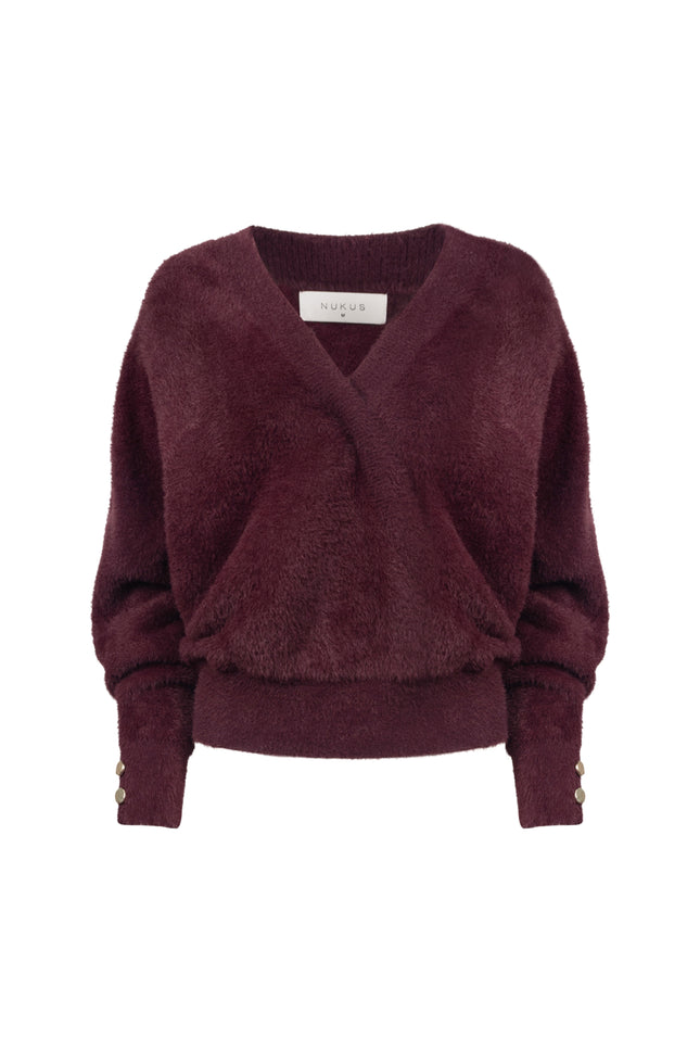 Trui Beau Wrap Cherry NKF03081