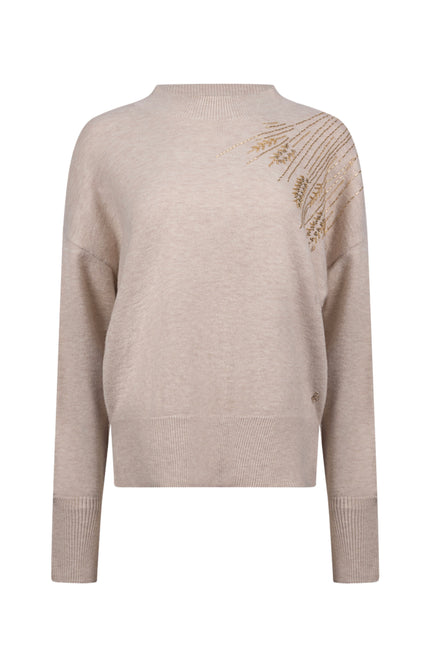 Trui Meike Sand Melange NKF03101
