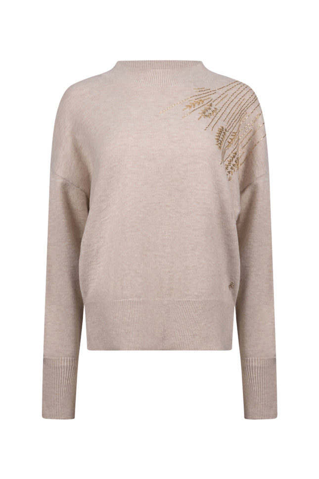 Trui Meike Sand Melange NKF03101