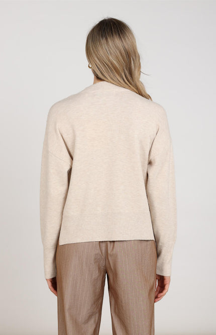 Trui Meike Sand Melange NKF03101