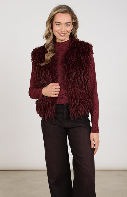 Gilet Mila Feather Cherry NKF08026