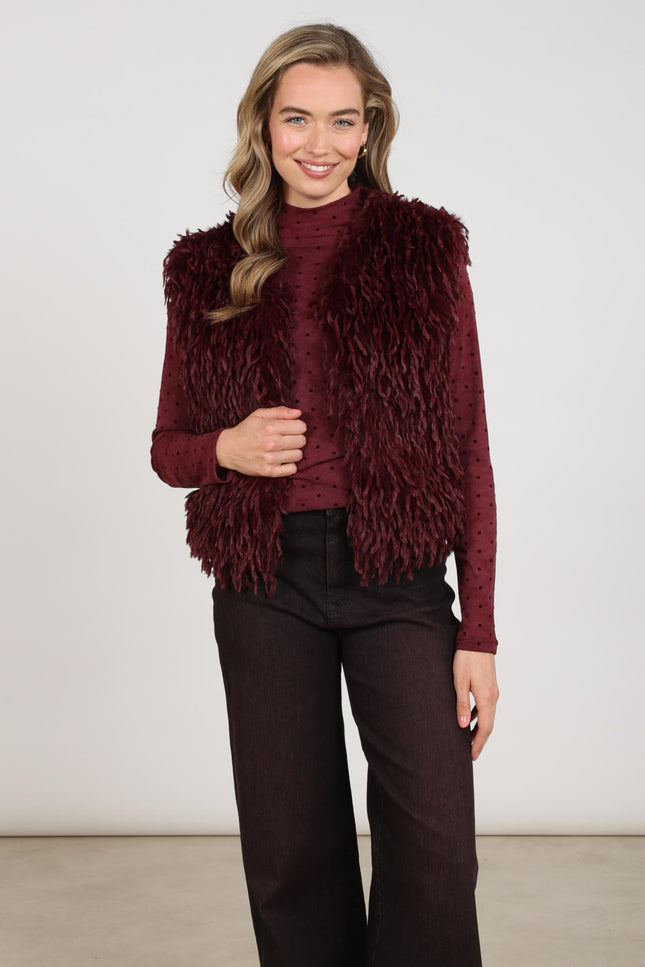 Gilet Mila Feather Cherry NKF08026
