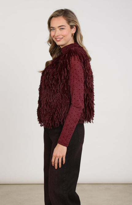 Gilet Mila Feather Cherry NKF08026