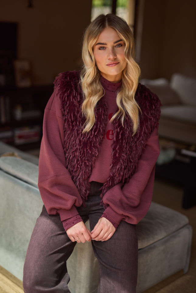 Gilet Mila Feather Cherry NKF08026