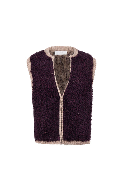 Gilet Lana Cherry Taupe NKF08031