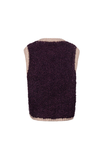Gilet Lana Cherry Taupe NKF08031