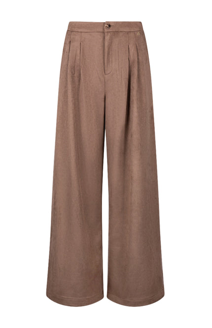 Broek Bodine Suede Taupe NKF09102