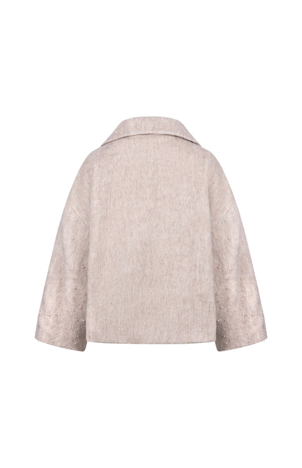 Jacket Danique Pearls Sand NKF13149