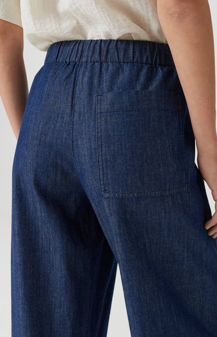 Broek Melane Line Mid Oxford Blue