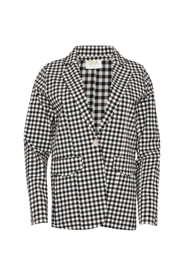 Travel Blazer Daisy Brown Check