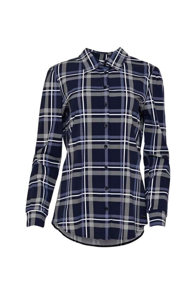 Travel Blouse Fayette Blue Check
