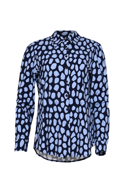 Travel Blouse Fayette Dots Blue