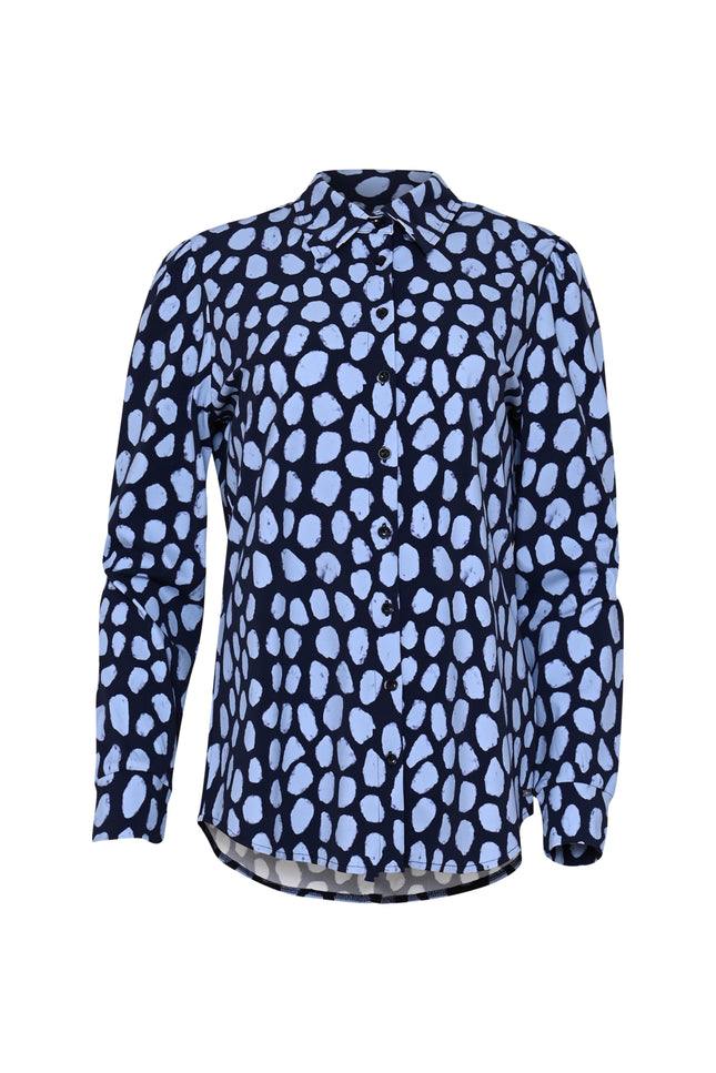 Travel Blouse Fayette Dots Blue