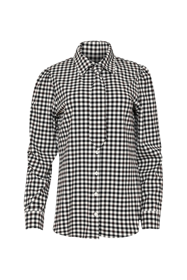 Travel Blouse Payette Brown Check