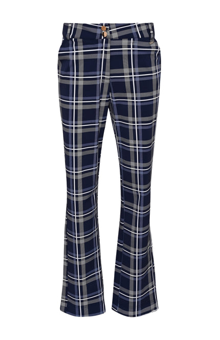 Travel Broek Sarah Blue Check