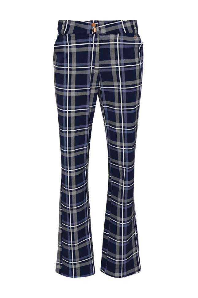 Travel Broek Sarah Blue Check