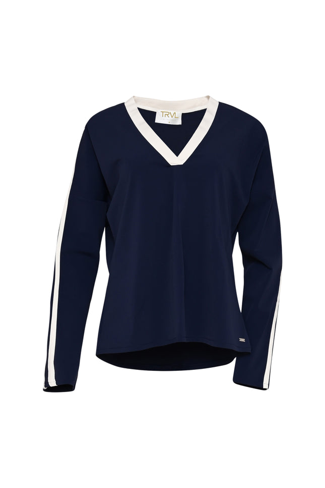Travel Top Losina Navy Offwhite