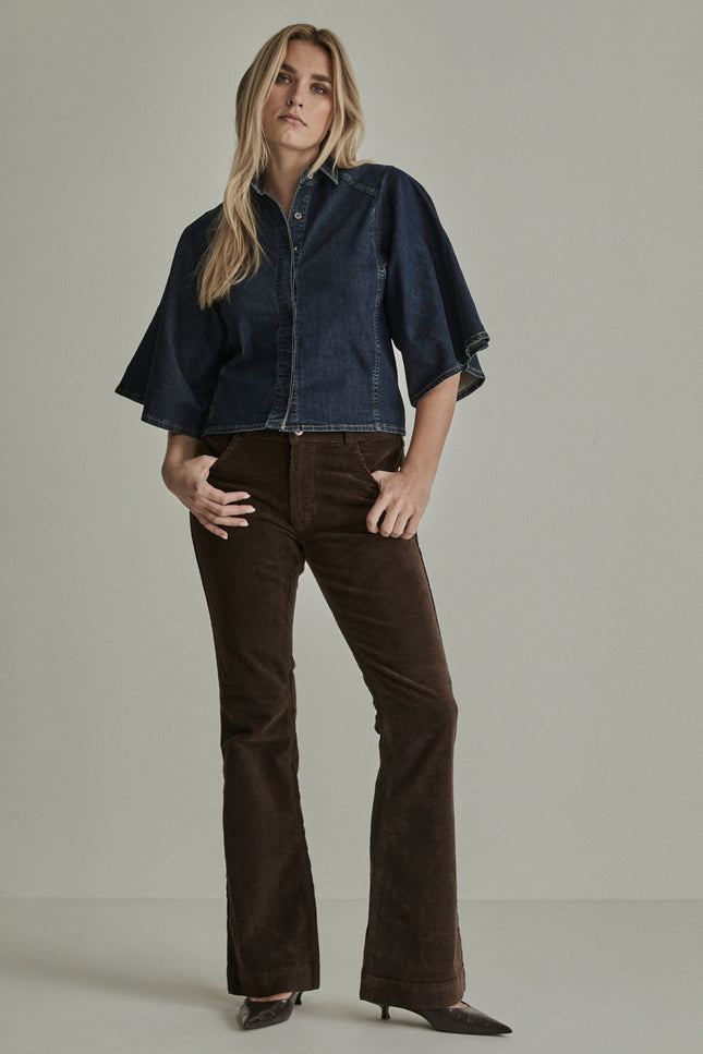 Broek Jade Vintage Corduroy Deep Brown FW261104070 L32