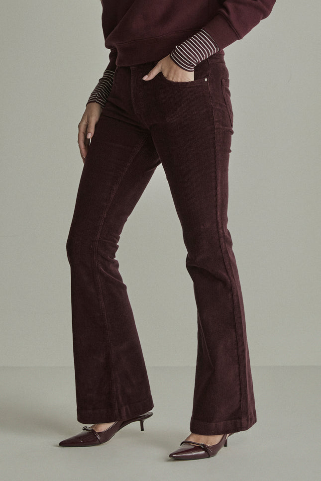 Broek Jade Vintage Corduroy Burgundy Red FW261104070 L32