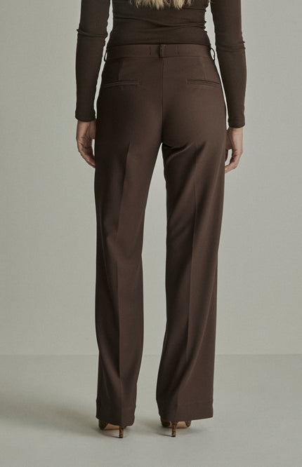 Broek Mira Elastic Twill Jersey Deep Brown FW261220206 L32