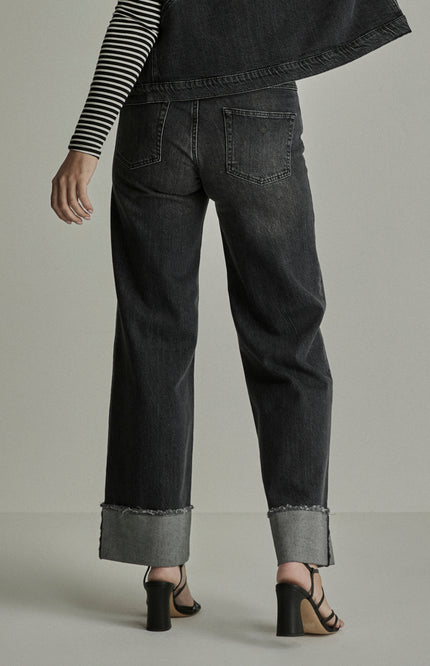 Broek Mira Turn Up Shadow Black FW261266402