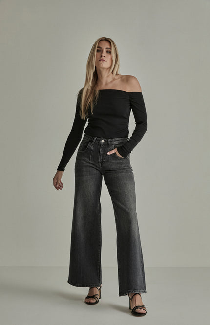 Broek Lizzy Stud Shadow Black FW261266431 L32