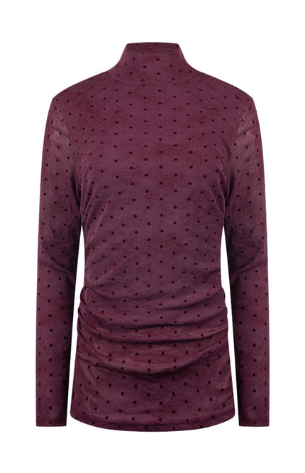Top Gracie Dots Cherry NKF01097